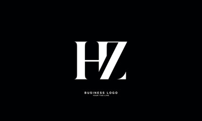 HZ, ZH, H, Z, Abstract Letters Logo Monogram