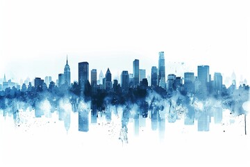 Obraz premium Engage your audience with a dynamic city skyline designed specifically for your business web banner, projecting a sense of ambition and progress