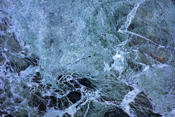 Ethereal Beauty: Intricate Patterns of Natural Marble with Hues of Blue and Green