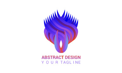 aBSTRACT colorful modern gradient logo .