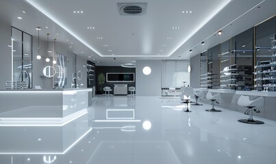 Obraz premium An optical showroom in a modern hospital