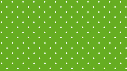 Green background with white polka dot