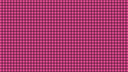 Pink and black plaid fabric texture background
