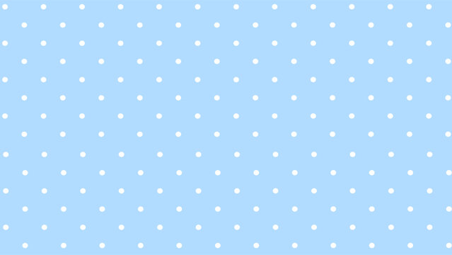Blue background with white polka dot
