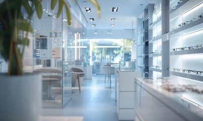 Fototapeta premium An optical showroom in a modern hospital