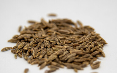 cumin seeds. Cumin is a spice that comes from the dried seeds of the cumin