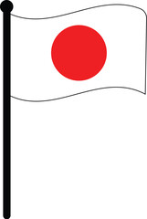 japan flag eps vector 