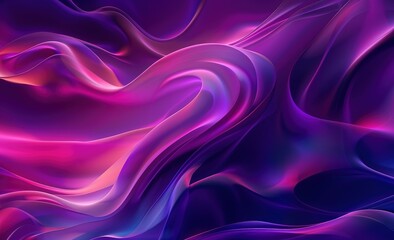 Fototapeta premium Purple, black hues in a swirling abstract liquid pattern, Curve Dynamic Fluid Liquid Wallpaper ideal for creative multicolor Neon Sky Gradient Background.