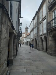 Rúa do Vilar en Santiago de Compostela, Galicia