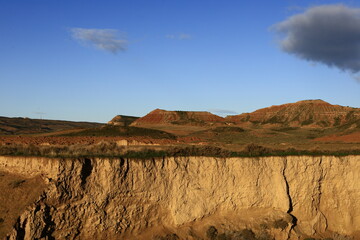The Bardenas Reales is a semi-desert natural region of some 42,000 hectares in southeast Navarre...