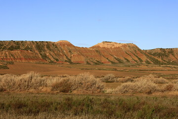 The Bardenas Reales is a semi-desert natural region of some 42,000 hectares in southeast Navarre ,Spain