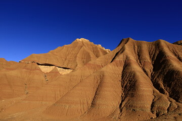 The Bardenas Reales is a semi-desert natural region of some 42,000 hectares in southeast Navarre...