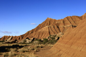 The Bardenas Reales is a semi-desert natural region of some 42,000 hectares in southeast Navarre ,Spain