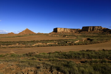 The Bardenas Reales is a semi-desert natural region of some 42,000 hectares in southeast Navarre ,Spain