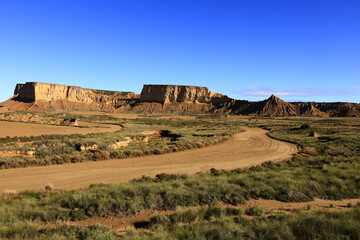 The Bardenas Reales is a semi-desert natural region of some 42,000 hectares in southeast Navarre...