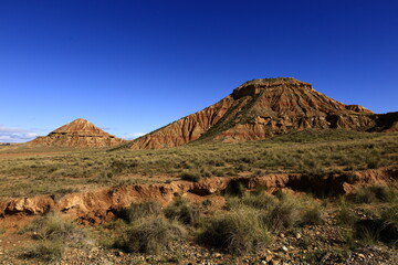 The Bardenas Reales is a semi-desert natural region of some 42,000 hectares in southeast Navarre...