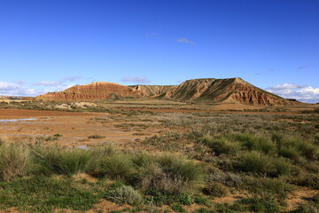 The Bardenas Reales is a semi-desert natural region of some 42,000 hectares in southeast Navarre...