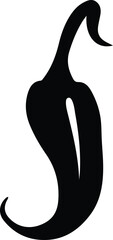 Naklejka premium hot chili peppers silhouette