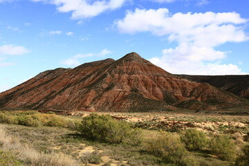 The Bardenas Reales is a semi-desert natural region of some 42,000 hectares in southeast Navarre ,Spain