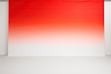 Obraz premium Red White Gradient Studio Backdrop, Product Photo Studio, Empty Room Interior, Red Photo Background