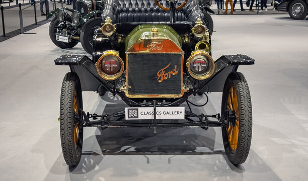 1908 Ford T at the 91st International Geneva Motor Show in Palexpo, on March 1, 2024 in Geneva, Switzerland