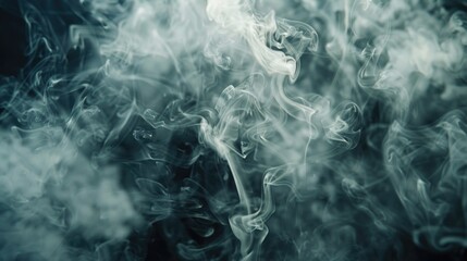 Obraz premium A black and white photo of smoke in the air. Suitable for environmental or atmospheric concepts