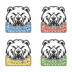 Fototapeten Grizzlies Illustration Clip Art Design Shape. Bear Silhouette Icon Vector. © josepperianes