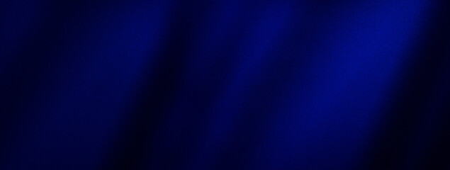 Black bright dark deep navy cobalt blue abstract luxury premium elegant background. Silk satin velvet fabric. Curtain drapery fold line. Color gradient. Shine light. Design. Wide banner. Panoramic.