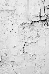 Obraz premium Detailed black and white photo of a cracked wall. Suitable for architectural and construction themes