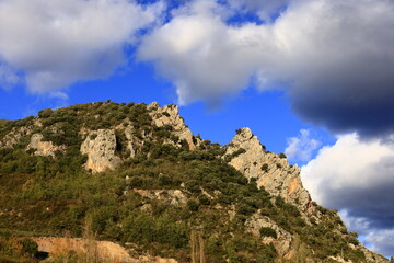 Peña Bajenza is a large rock formation situated just above the village of Islallana in the Spanish province of La Rioja