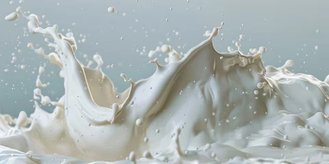 Foto op Plexiglas Milk or yogurt splash with white  © Gabriela
