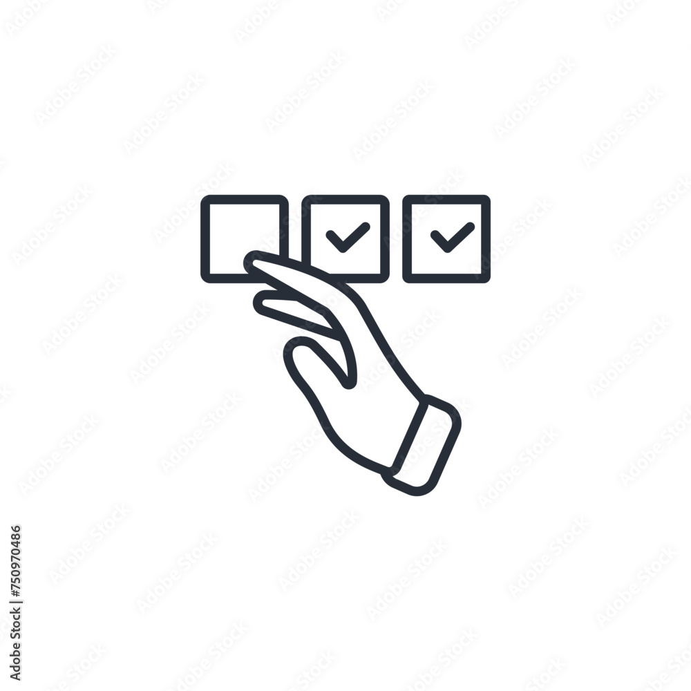 Poster select icon. vector.editable stroke.linear style sign for use web design,logo.symbol illustration.