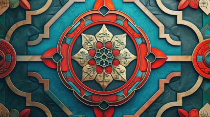 Detailed view of a decorative design on a wall, suitable for interior design projects