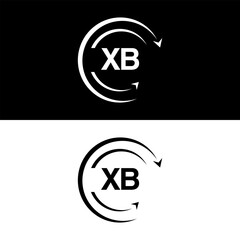 XB letter  logo minimal unique and simple logo design, XB creative modern monogram logo style