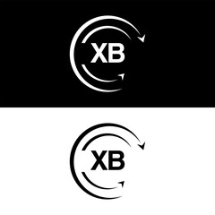XB letter  logo minimal unique and simple logo design, XB creative modern monogram logo style
