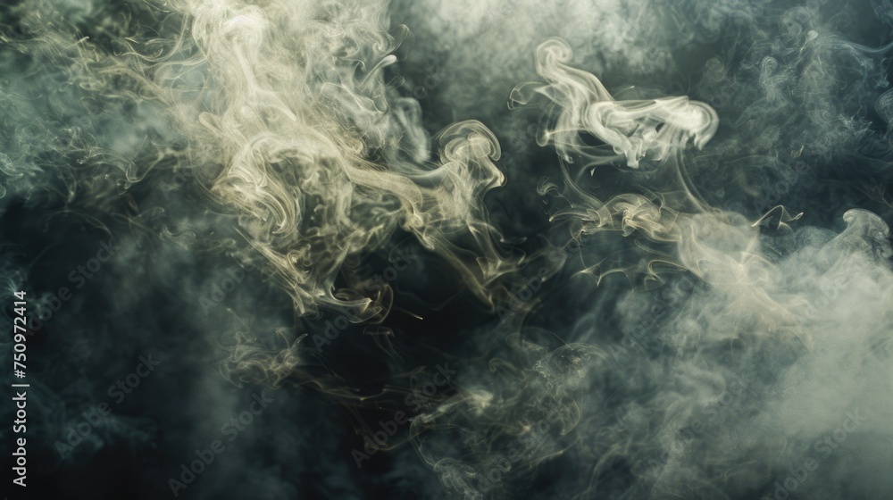 Poster close up of smoke in the air, suitable for various design projects