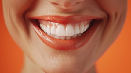 Close up of a person's mouth with a toothbrush. Ideal for dental hygiene concepts