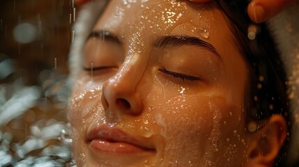 Person Receiving Facial Massage