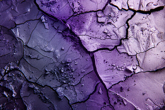 Broken purple makeup eyeshadow full screen, beauty concept.