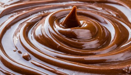 melted chocolate background brown liquid swirls