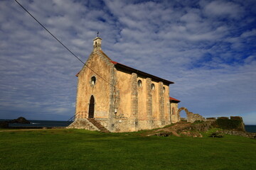 Fototapeta na wymiar Hermitage of St. Catherine​, located on the peninsula of the same name, dated from the 19th century.
