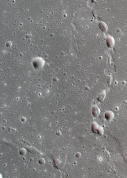 Gruithuisen Rille. Anaglyph image. Use red/cyan 3d glasses.
Image from the Lunar Reconnaissance Orbiter Camera (LROC), NASA/GSFC/Arizona State University.