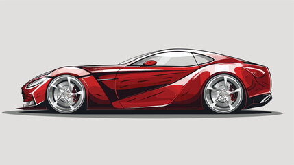 Car design over gray background vector illustration