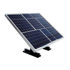 A solar panel, isolated on white background cutout.