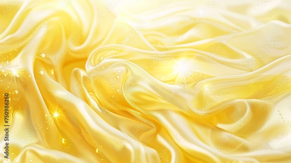Poster gold silk background with delicate texture and shimmering design for elegant concepts and displays.