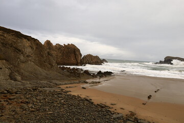 Arnia beach is located in the autonomous community of Cantabria, Spain