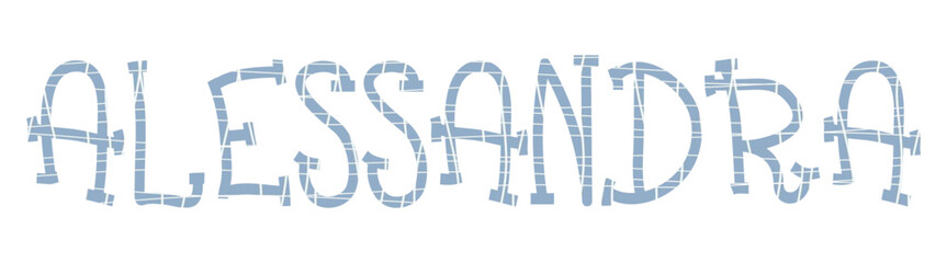 Alessandra - light blue color - jeans Word - name written - ideal for websites,, presentations, greetings, banners, cards,, t-shirt, sweatshirt, prints, cricut, silhouette, sublimation	 - obrazy, fototapety, plakaty