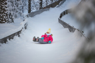 Gravitys Whispers, Embracing Freedom as a Snowflakes Dances Around a Fearless Snowboarder