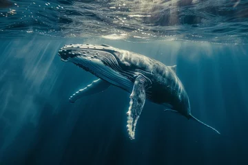 Foto auf Acrylglas Whale in the sea in polar regions © paul