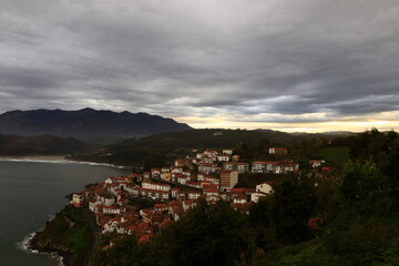 Viewpoint San Roque located in the province of Asturias, in northern Spain.